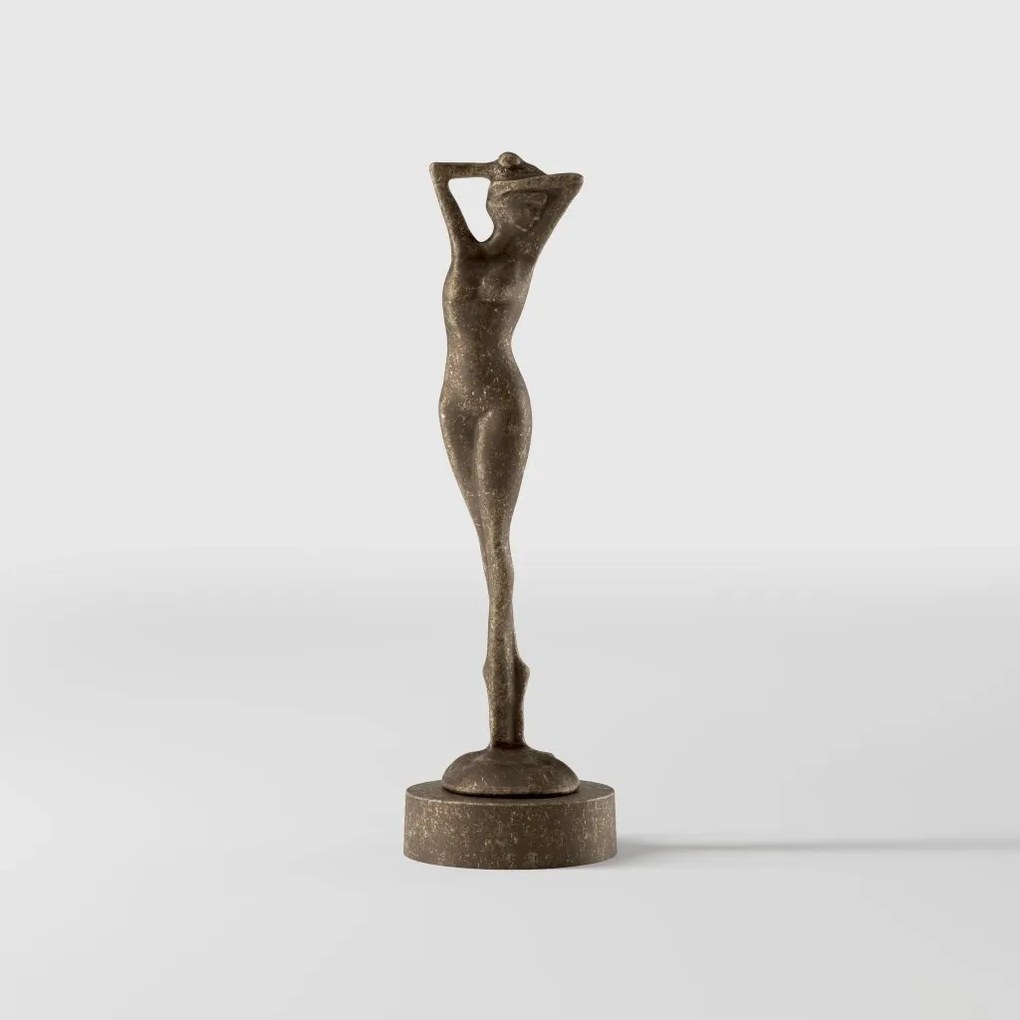 Statueta decorativa figura feminina din alama Donne