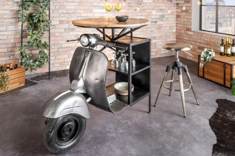Masa de bar design industrial Scooter 115cm