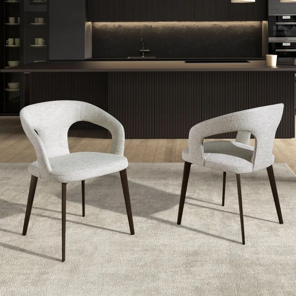 Scaun modern design italian, Tesatura Off-White
