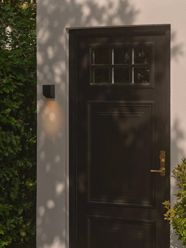 Aplica Perete Exterior, Lumina in Jos, Protectie IP44, Nico negru