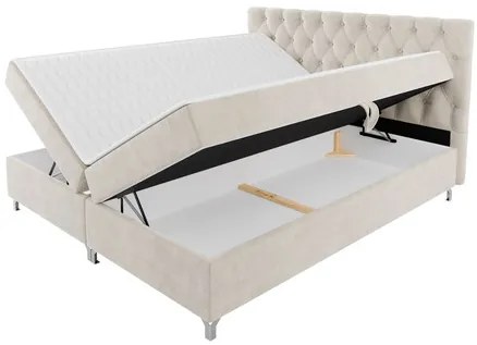 Pat matrimonial 140 cm Jenaks 2 (Negru) (cu somieră și saltea) (cu sp. depozitare). Promo -17%. 1104144
