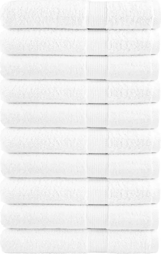 vidaXL Prosoape saună premium, SOLUND 10 buc alb 80x200cm 600gsm