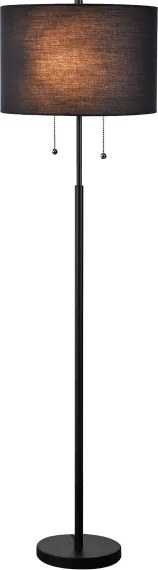 Lampă de podea FOGO 2xE27/15W/230V negru