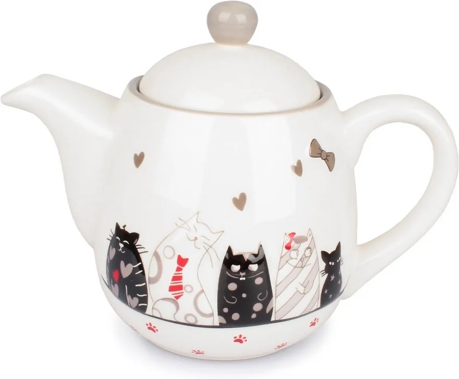 Ceainic ceramic Cats, 900 ml