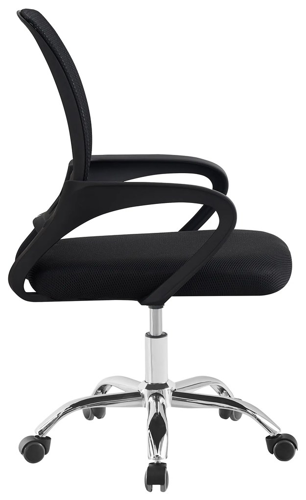 Scaun de birou, negru/ negru, DEX 4 NEW