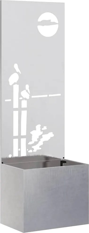 vidaXL Ecran de intimitate pentru grădină Argintiu 50 x 140 cm