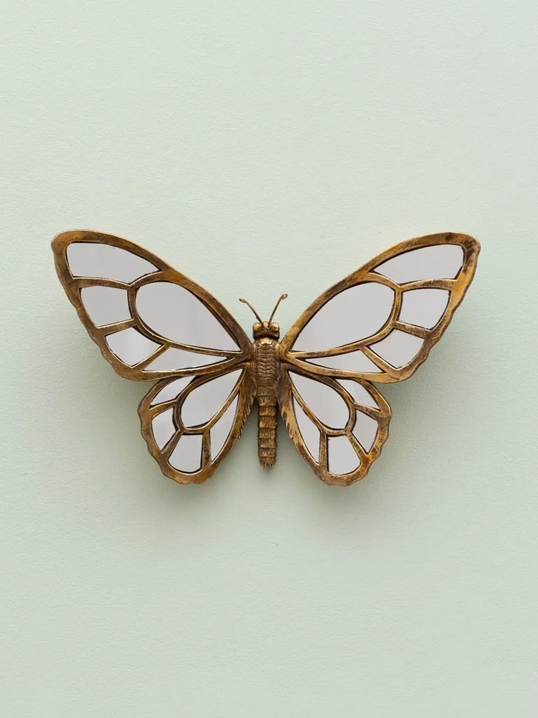 Oglinda decorativa, de perete, din rasina, Butterfly