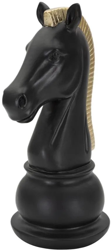 Mauro Ferretti Sculptura Cal Negru Si Aurii cm 10,5X8,5X19 | Aosom Romania