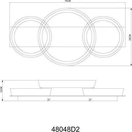 Plafoniera LED metal maro cafeniu SYRAKUS