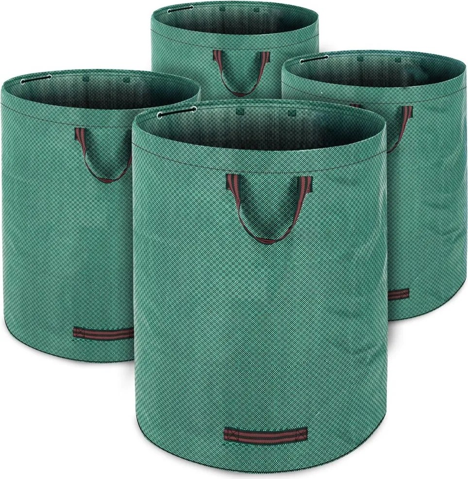 Sac pentru deșeuri de grădină GARDEN, set 4 piese, 67x77cm, verde Gardebruk