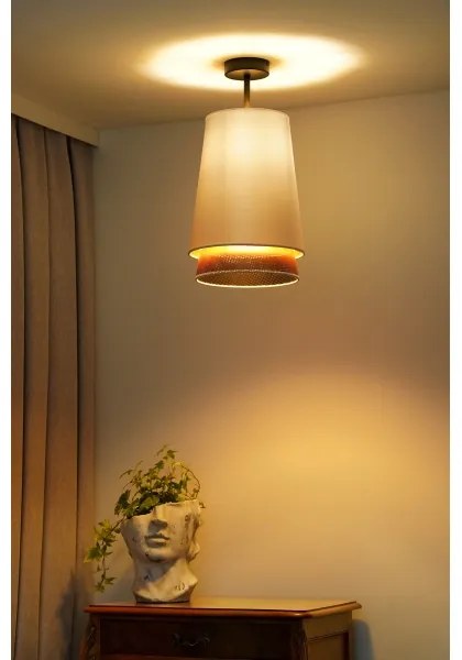 Lustră aplicată BELL Duolla SHINY 1xE27/15W/230V d. 25 cm alb/cupru