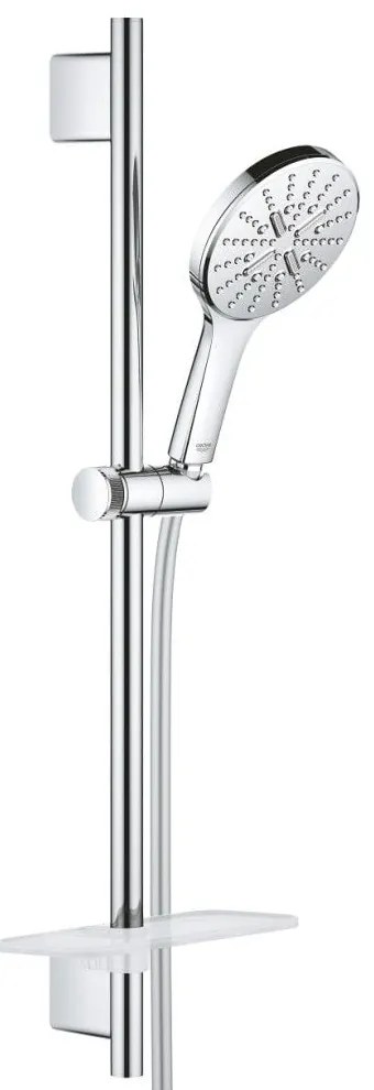 Grohe Rainshower Eco 9.5 SmartActive 130 Set dus cu bara 60 cm si savoniera, crom