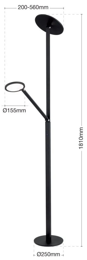 Lampadar LED reglabil design modern FATI