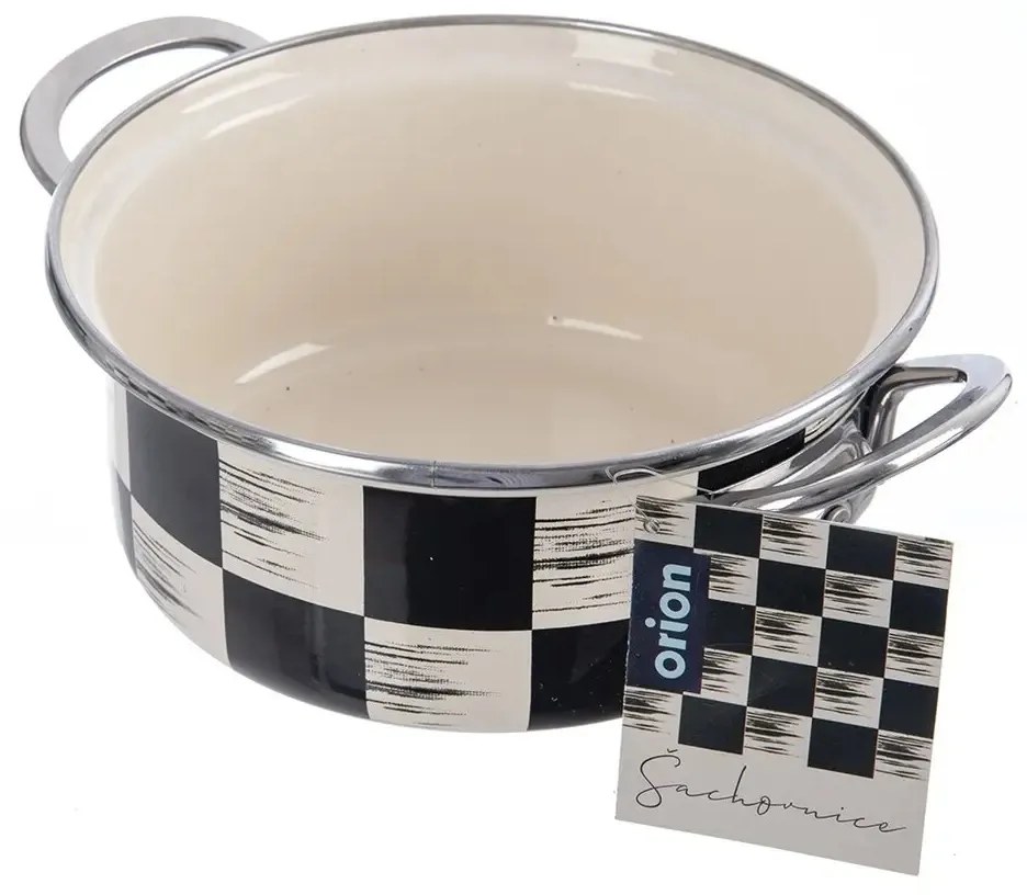 Orion Casserole smaltată Șah Lem, 1,6 l, diametru18 cm