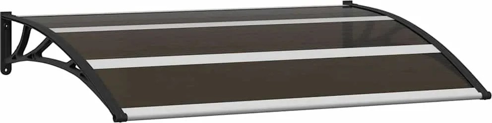 vidaXL Copertină de ușă, negru, 120 x 75 cm, PC