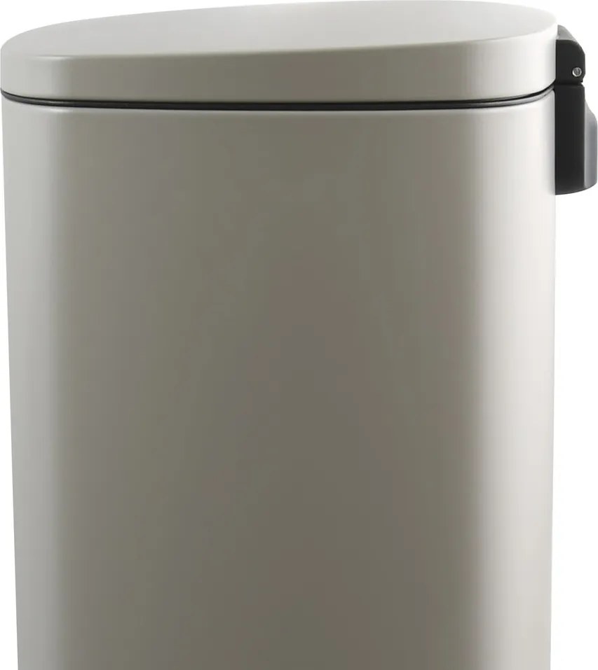 Coș de gunoi taupe cu pedală din oțel 50 l Akira – Spirella