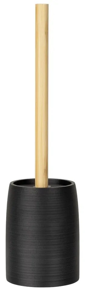 Perie de WC neagră din polirășină Altavalle – Wenko