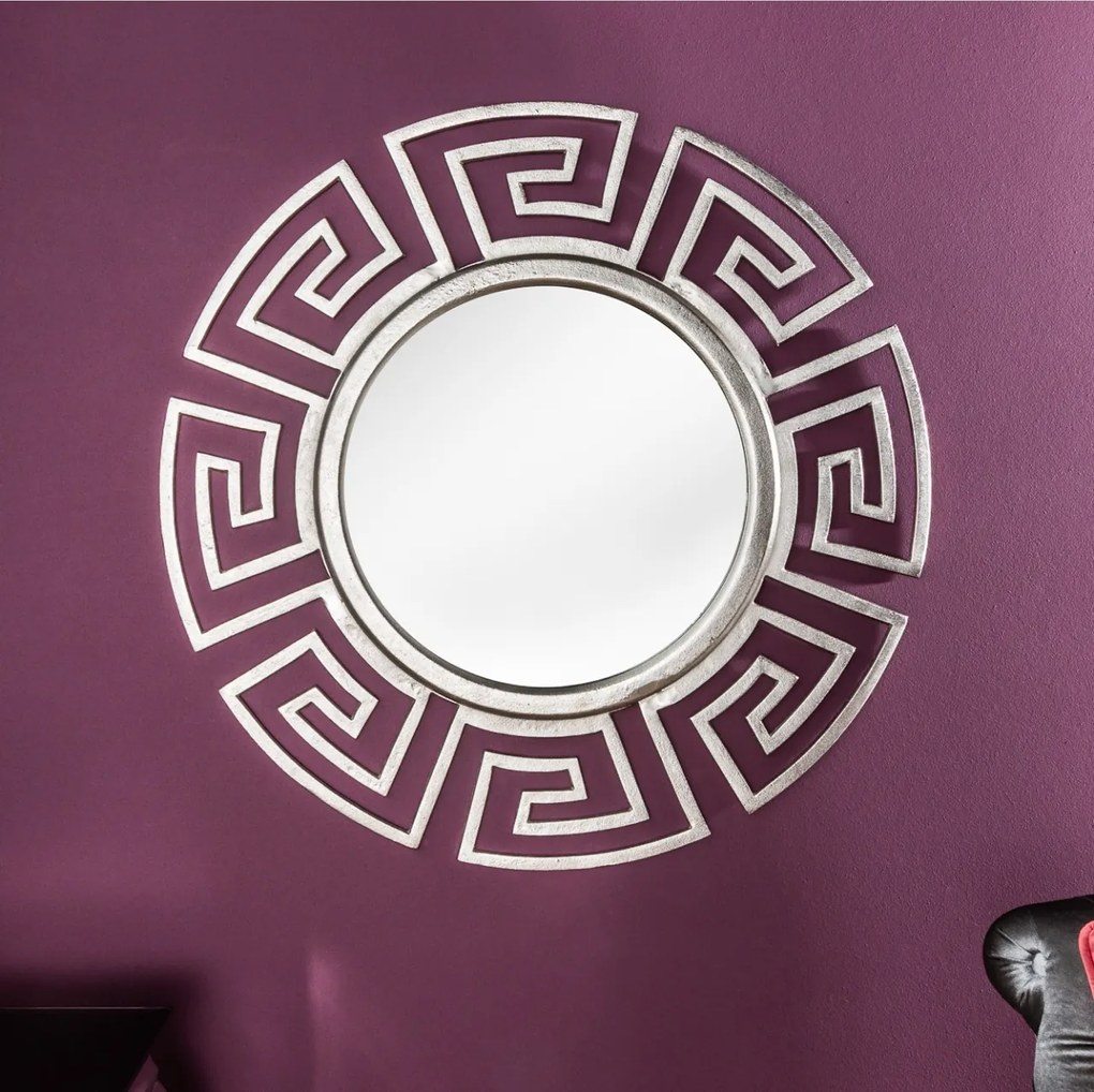 Oglinda decorativa Euphoria 85cm, argintiu