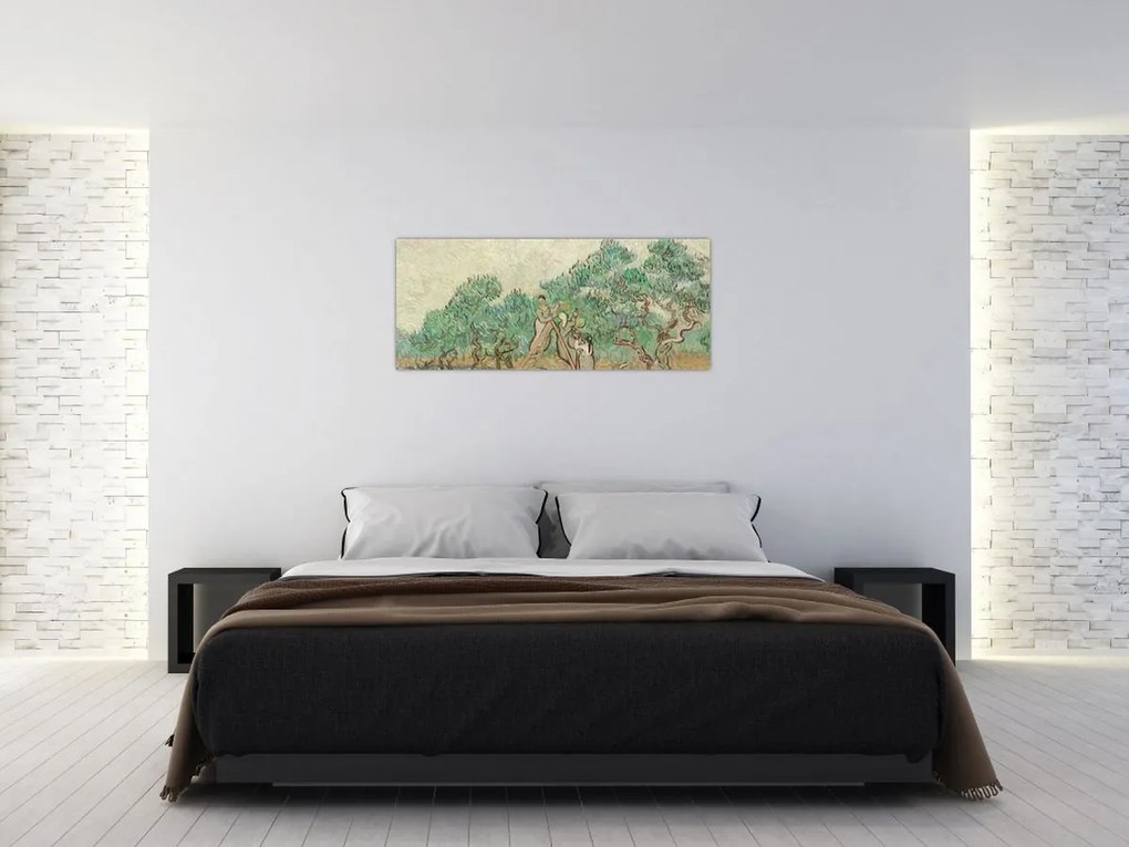 Tablou - Vincent van Gogh, The Olive Orchard, reproducere (120x50 cm)