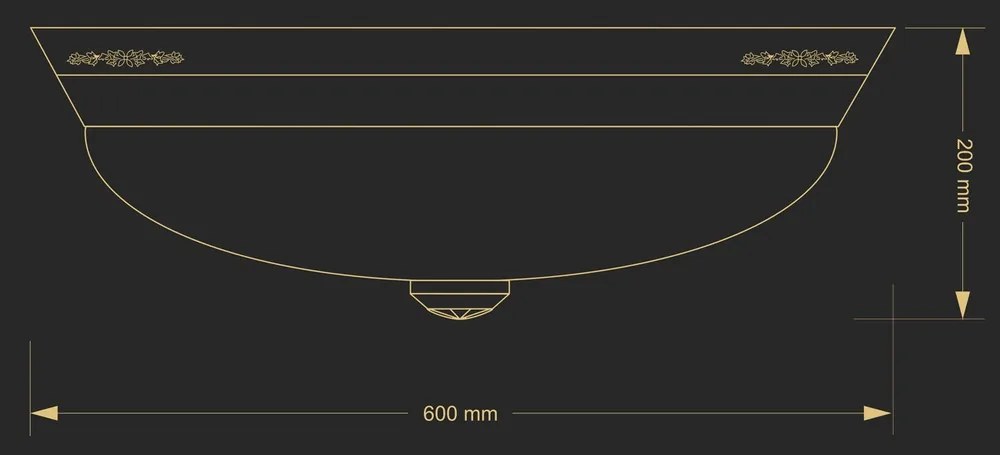 Plafoniera design clasic realizata manual BELLAGIO, 60cm