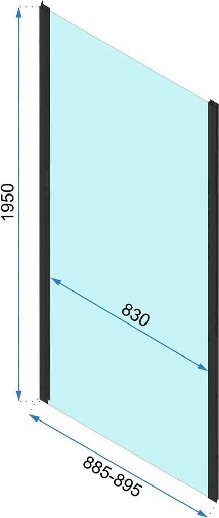 Cabina dus Rapid Slide 160x80 cm crom