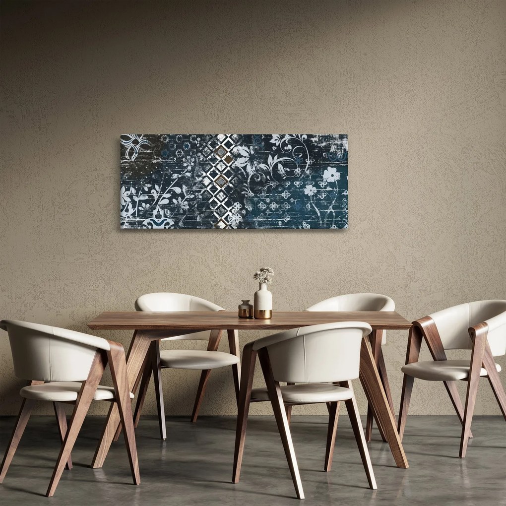 Tablou - Decorațiuni flori (120x50 cm)