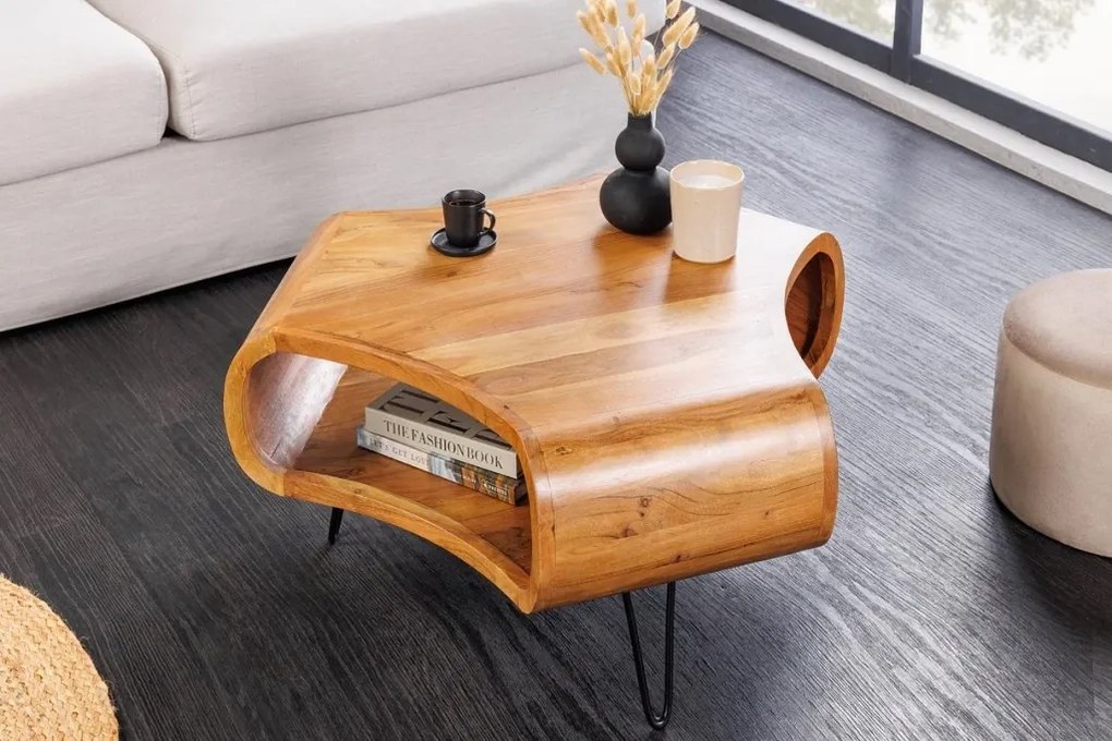 Masuta din lemn de salcam ORGANIC LIVING 70cm