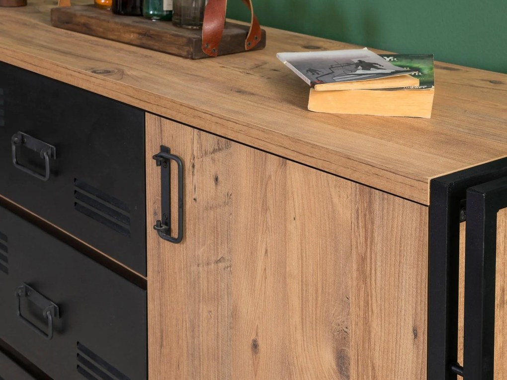 Set mobilier living Cosmopolitan 23 (atlantic pin + negru). 1089391