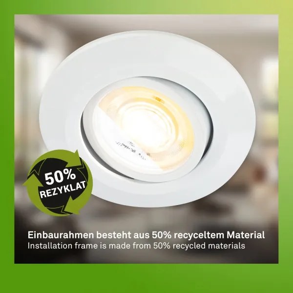 Briloner 7586036 - Set de 3 plafoniere LED KLIRA pentru baie, 1xLED/4,9W/230V, IP23, alb