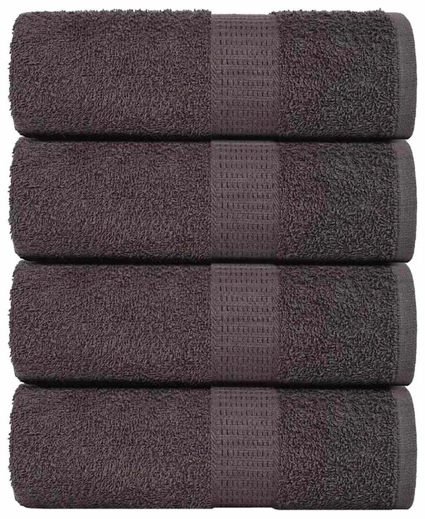 vidaXL Prosoape de baie 4 buc. FROGN antracit 30x30 cm 100% bumbac