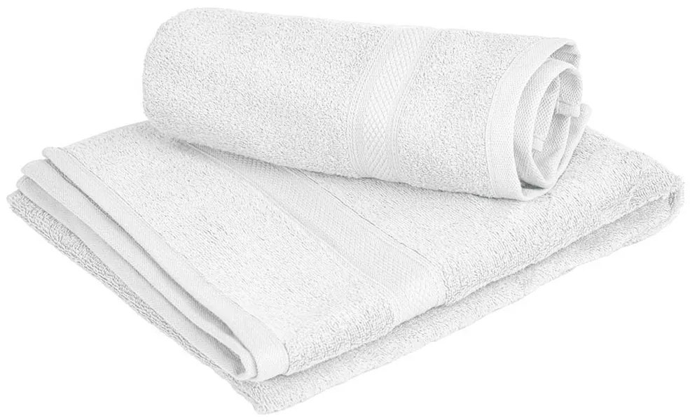 Prosop CLARYSSE ELEGANCE 60x110 cm alb, 100% bumbac