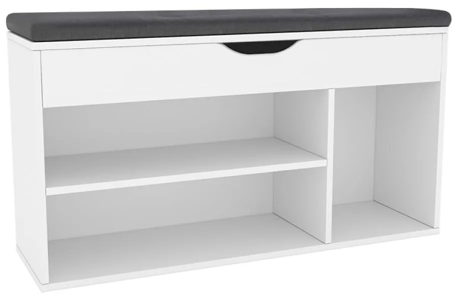 Pantofar (dulap pantofi) Filesas (alb + negru) . 1116342