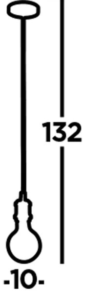 Searchlight 7461BK - Pendul cu cablu SUSPENSION 1xE27/60W/230V negru