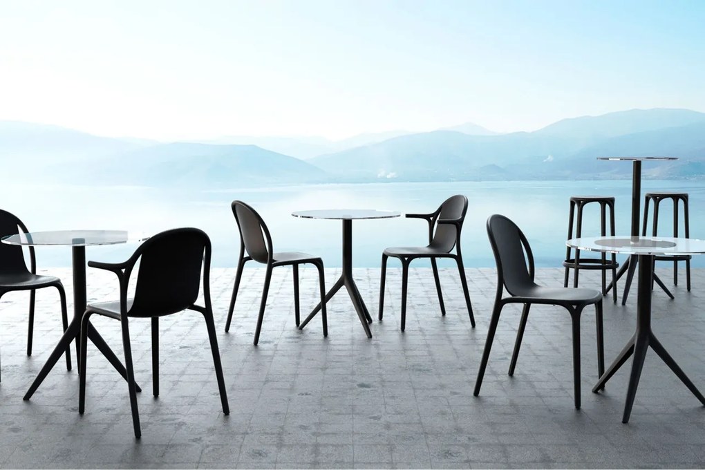 Set de 4 scaune cu brate de exterior / interior design modern premium BROOKLYN CHAIR with armrests 65038 Vondom