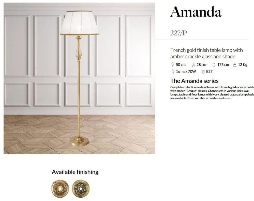 Lampadar LUX design clasic realizat manual Amanda
