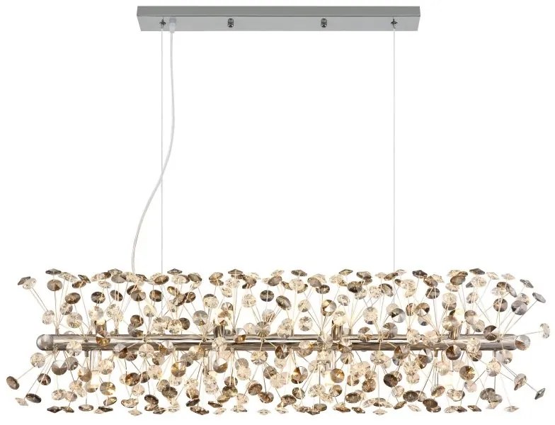 Lustra suspendata design elegant KATRINA L-90cm crom 64135H4C GL