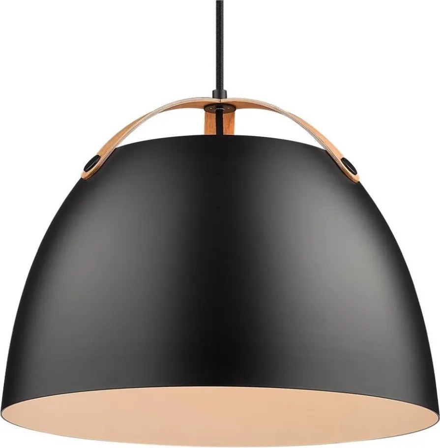Halo Design 734887 - Lampă suspendată pe cablu OSLO 1xE27/40W/230V, Ø 40 cm, negru/stejar