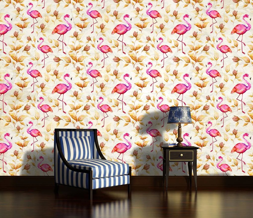 Fototapet - Flamingo (254x184 cm)