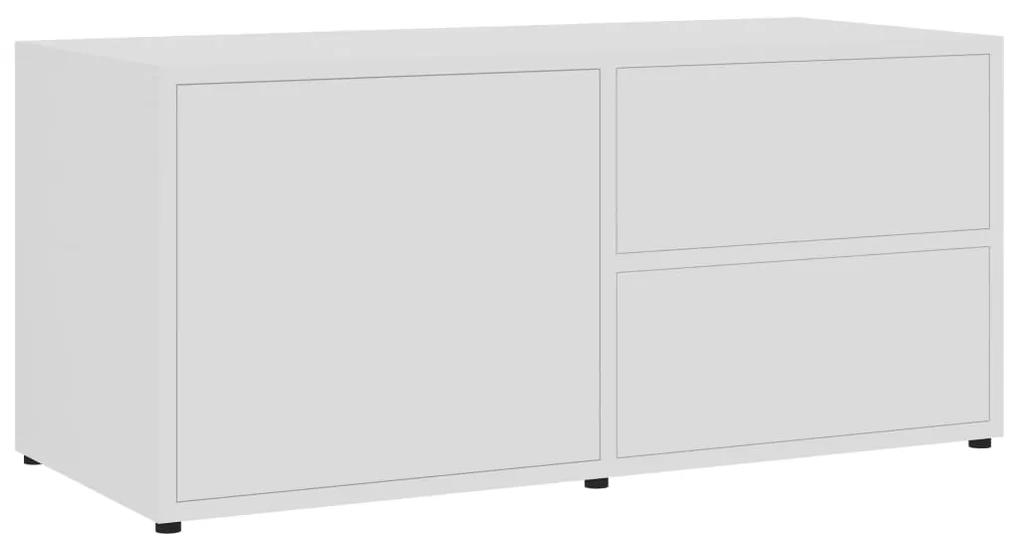 801850 vidaXL Comodă TV, alb, 80 x 34 x 36 cm, PAL