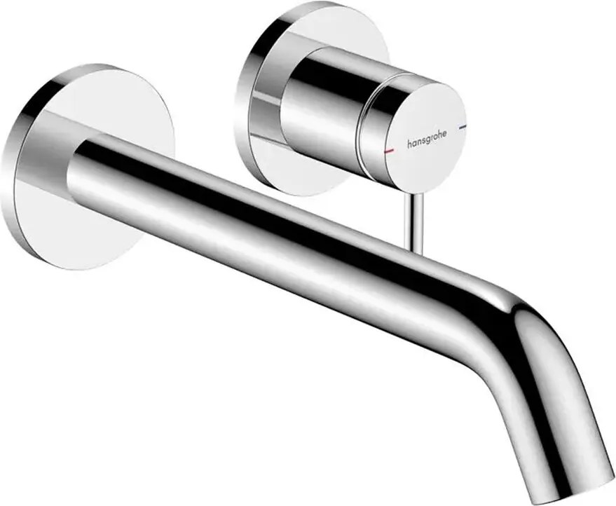 Baterie lavoar incastrata Hansgrohe Tecturis S EcoSmart+ finisaj crom lucios 22.5 cm fara corp ingropat