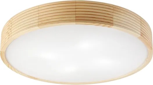Plafonieră NATURAL MODERN cu 4 socluri E27 (15W, 230V), diametru 58 cm, din lemn de pin