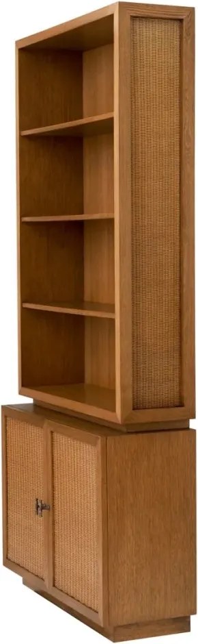 Dulap cu Rafturi Design LUX, Lemn, Rattan, Borchard