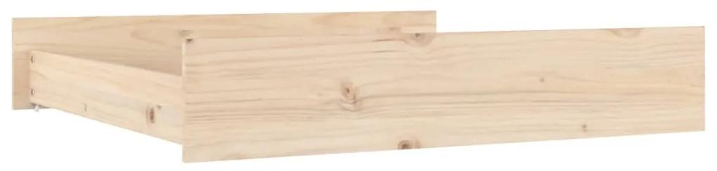 Sertare pentru pat, 2 buc., lemn masiv de pin Maro, 90 x 93 x 18 cm