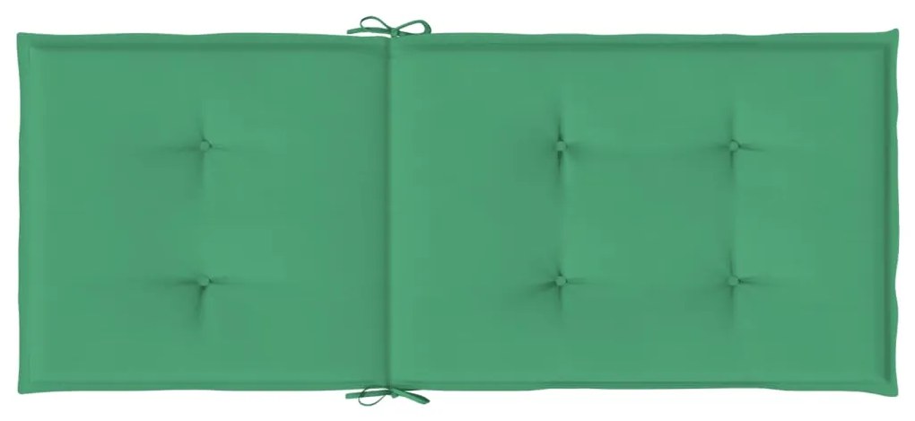 Perne scaun de gradina, 4 buc, verde, 120x50x3 cm 4, Verde, 120 x 50 x 3 cm