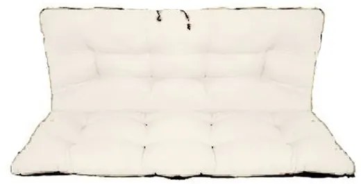 Set perne decorative pentru mobilier paleti, perna sezut 120x70 cm + perna spate 120x40 cm, culoare alb