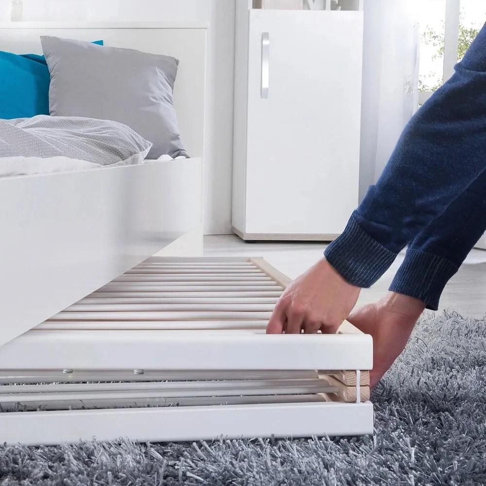 Pătuț pliabil alb cu roți 60x120 cm Fold up – Roba