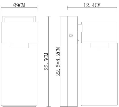 Aplică de exterior ETSI 1xE27/40W/230V IP44 Globo 31975