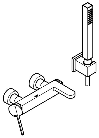 GROHE 33547003 - Baterie pentru cadă PLUS, crom lucios