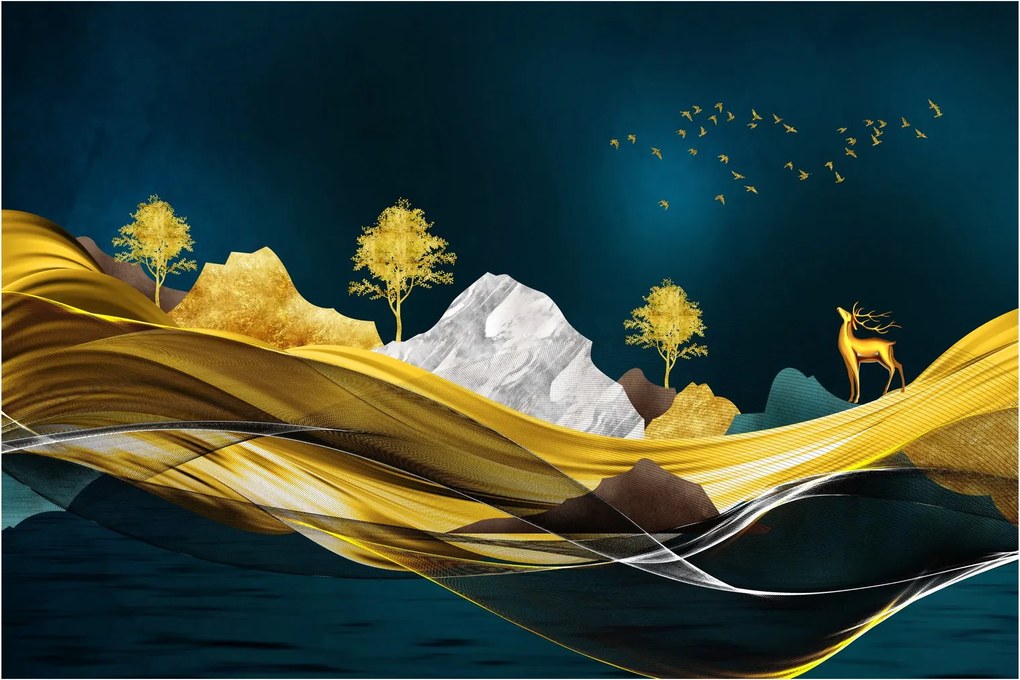 Tablou - Peisaj, cerb (90x60 cm)
