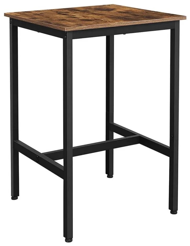 Masă de bar BARTIS, maro/negru